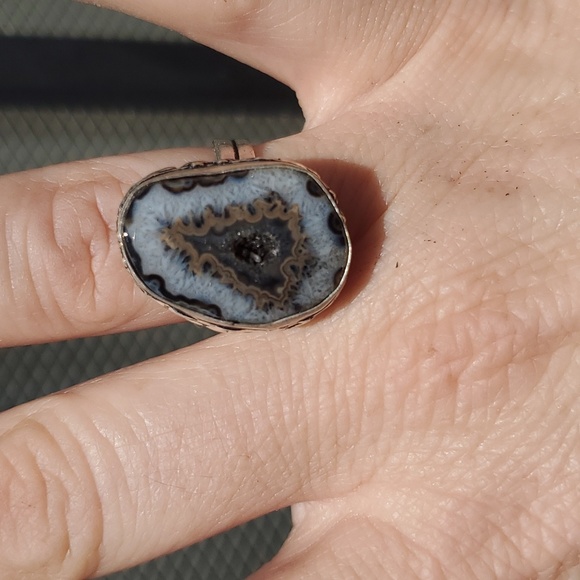 New Solar Agate 925 Silver Ring. - Picture 5 of 15